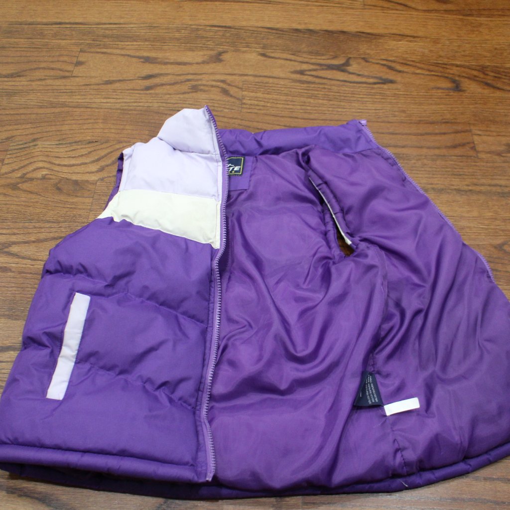 Purple Puffer Vest Sz Xl 1416